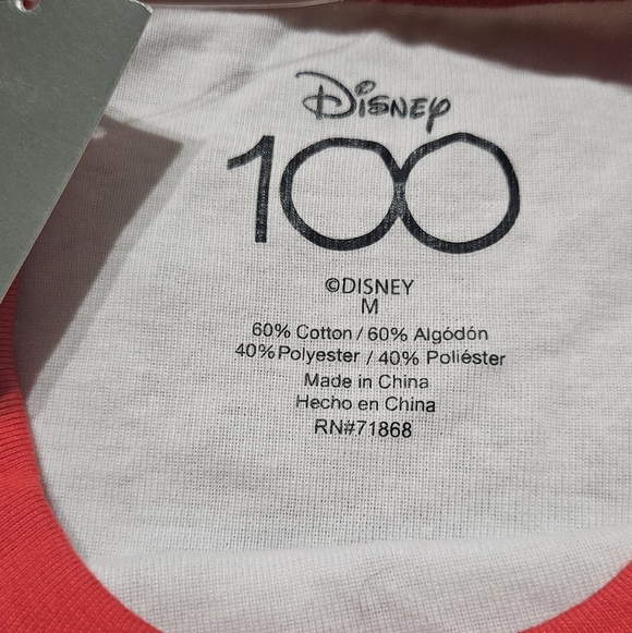 Disney Mickey Mouse Club White Tee with Red Accents - Picture 5 of 9